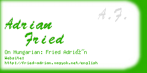adrian fried business card